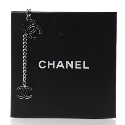 Chanel Enamel CC Ceinture Fantai Adjustable Belt Silver Black 5 of 5