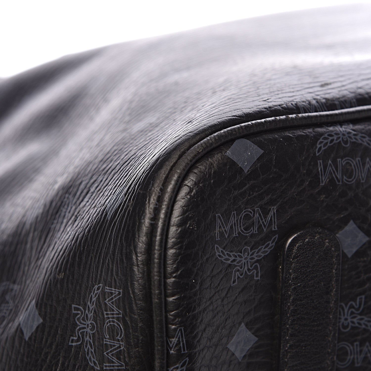 MCM Visetos Large Liz Reversible Shopper Tote Black 14 of 19