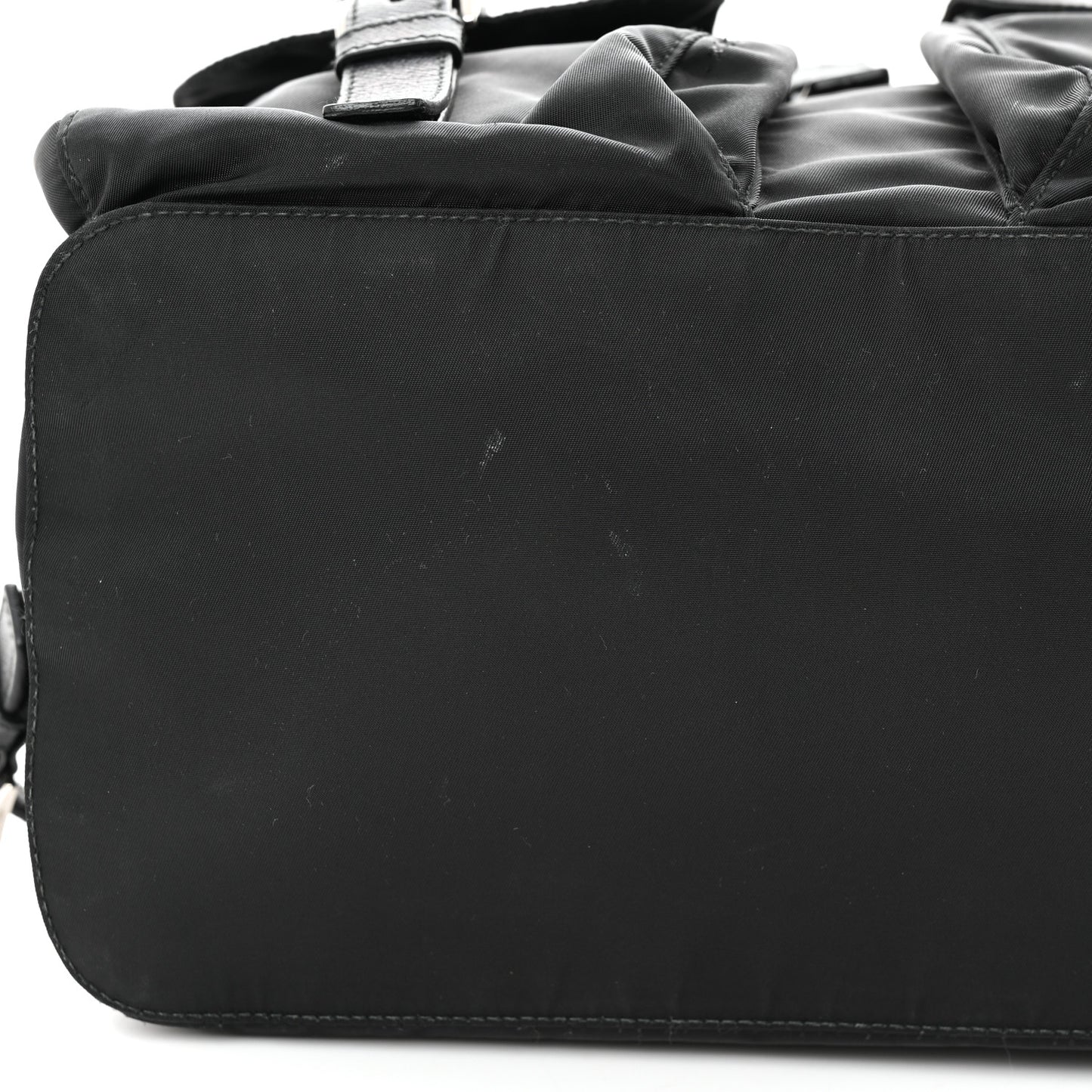 Tessuto Nylon Saffiano Medium Backpack Black