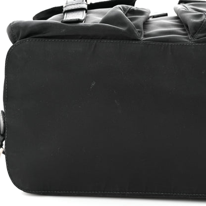 Prada Tessuto Nylon Saffiano Medium Backpack Black 11 of 12