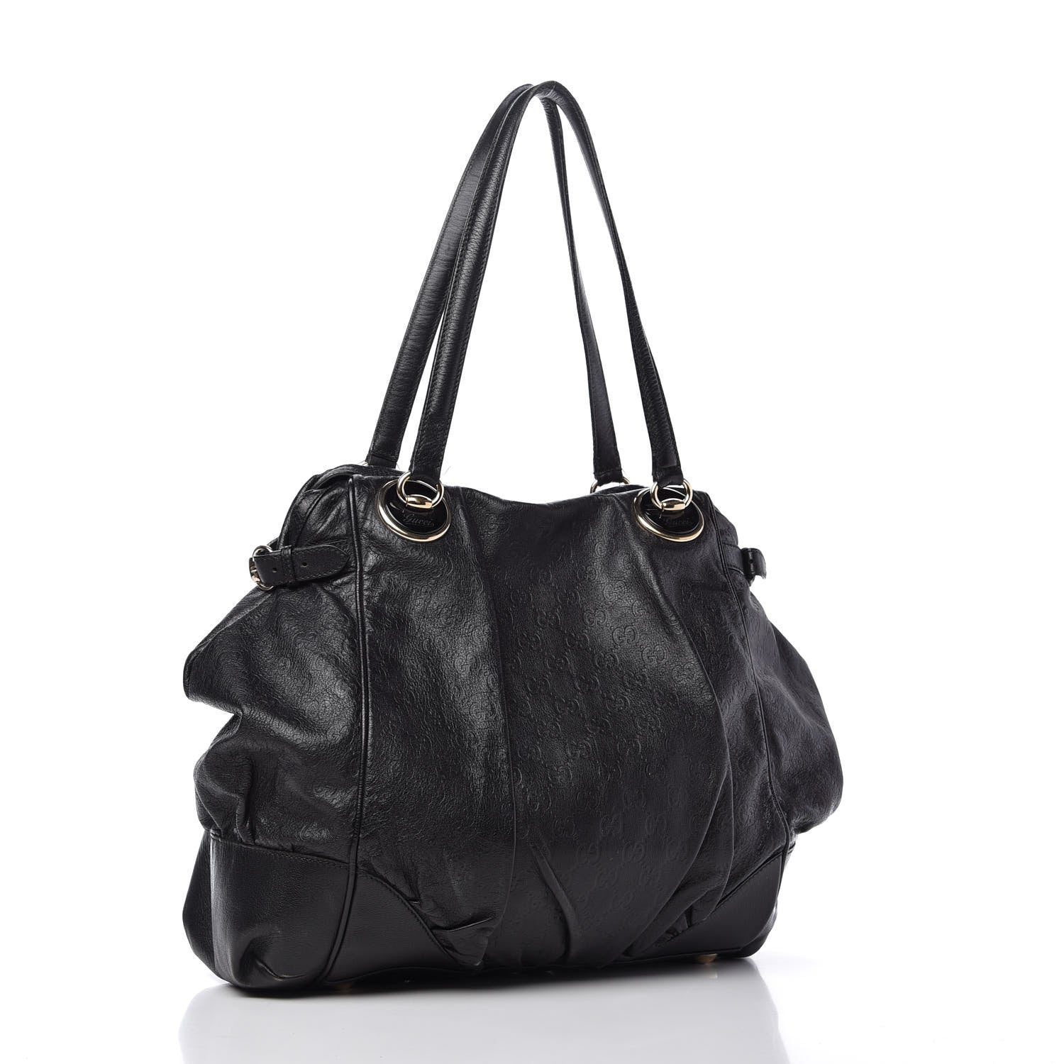 Gucci Guccissima Large Full Moon Tote Black 3 of 20