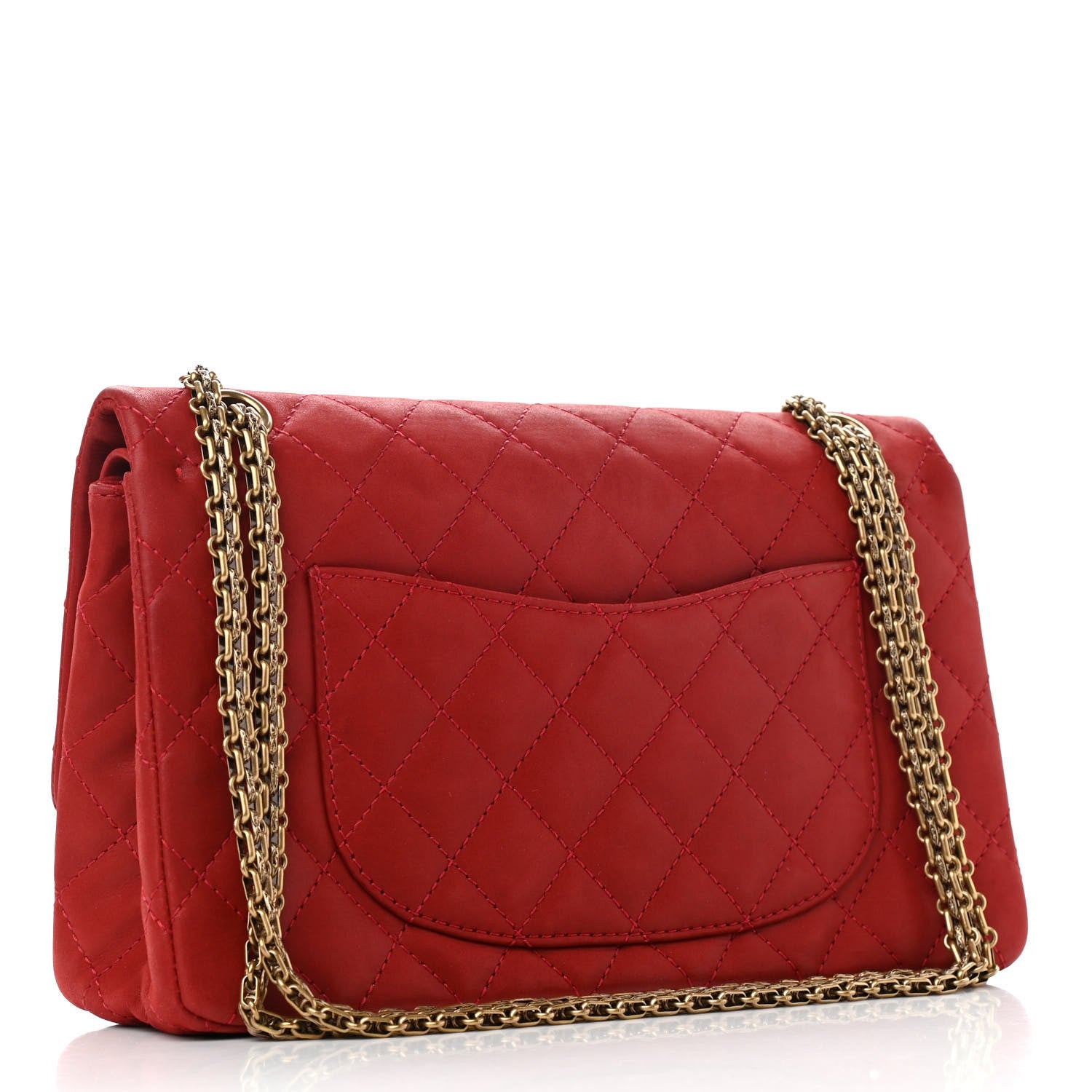 Chanel Iridescent Calfskin Quilted 2.55 Reissue 226 Flap Red 3 of 11