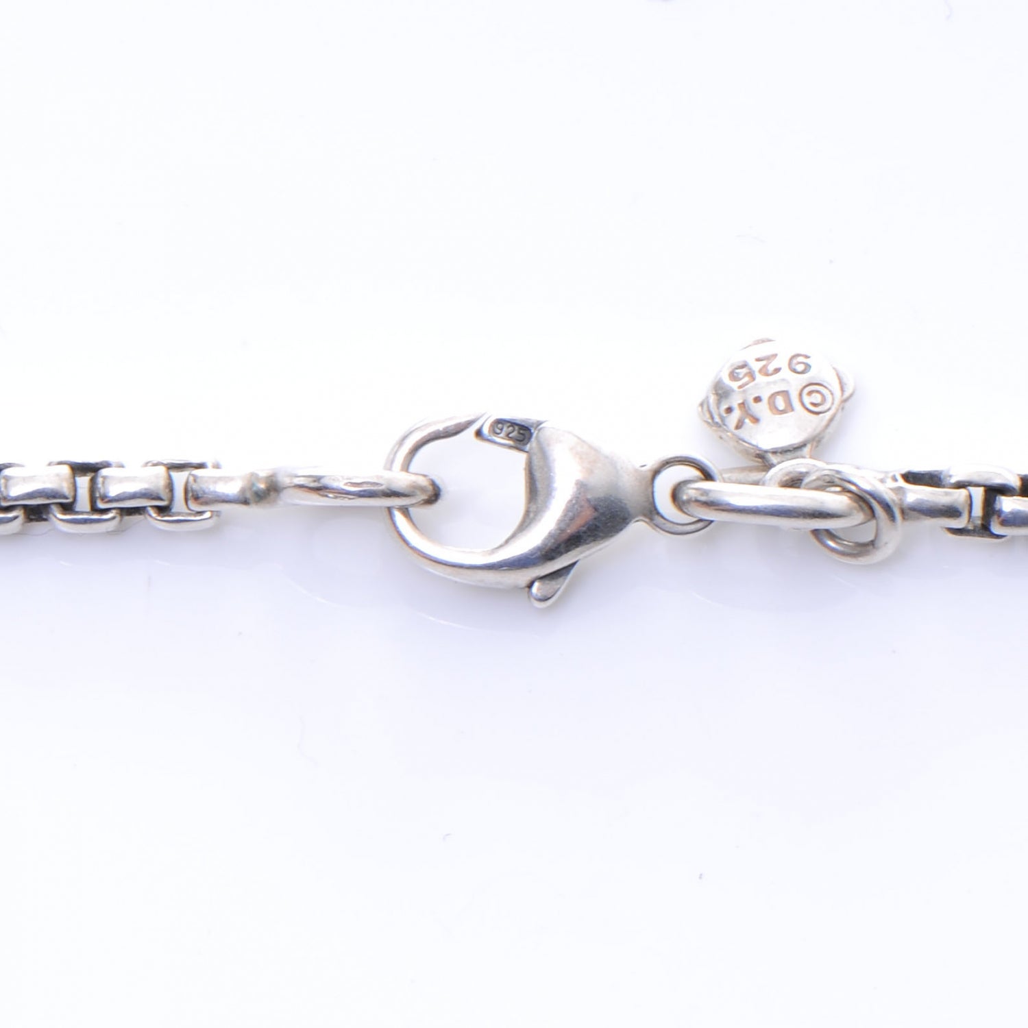 David Yurman Sterling Silver and Pave Diamond Pendant Necklace 3 of 5