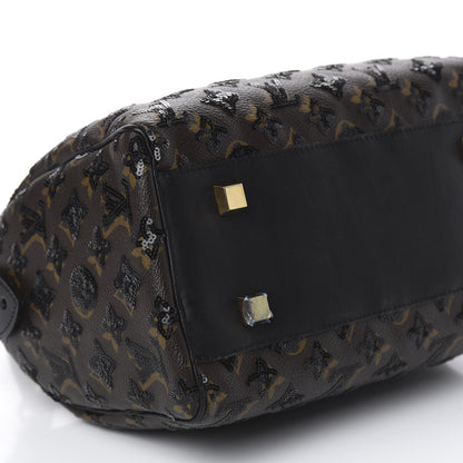 Louis Vuitton Monogram Sequins Eclipse Speedy 28 Black 9 of 10