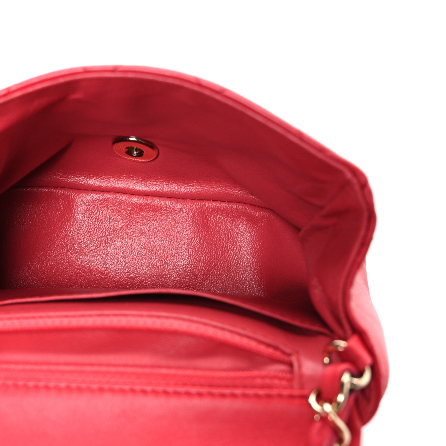 Chanel Lambskin Quilted Mini Square Flap Red 5 of 10