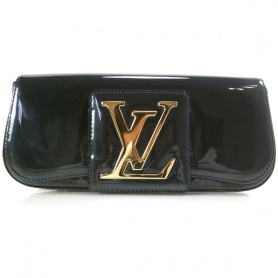 Louis Vuitton Patent Sobe Clutch Blue Nuit 1 of 6