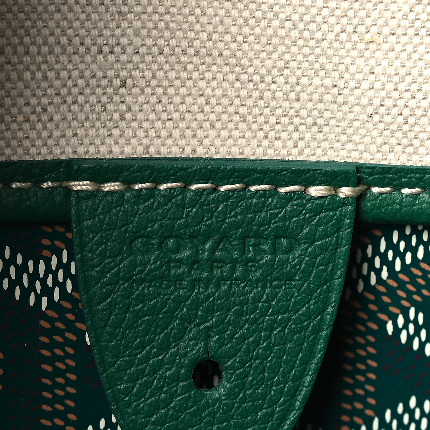 Goyard Goyardine Artois PM Green 6 of 9
