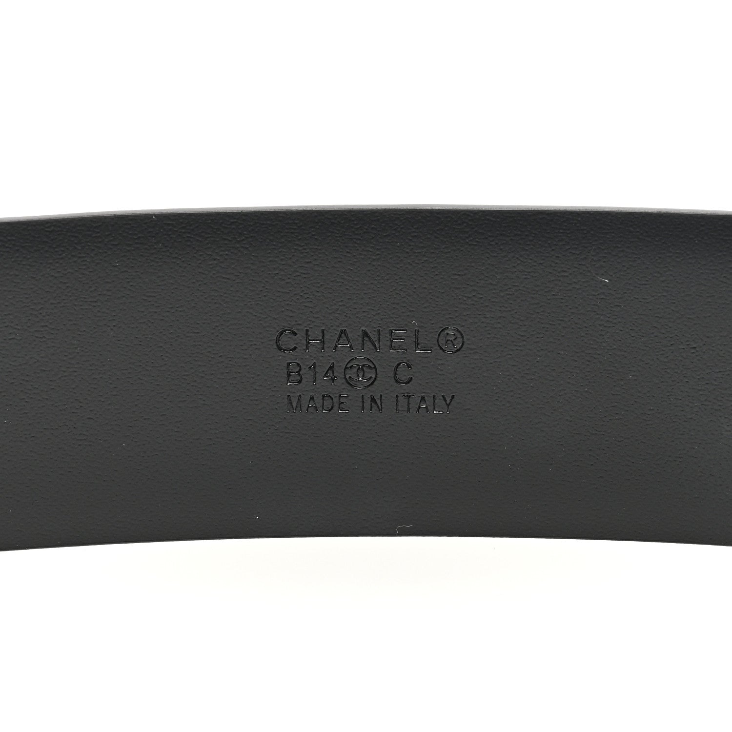 Chanel Patent Plexiglass CC Boy Belt 90 36 Black Beige 3 of 4