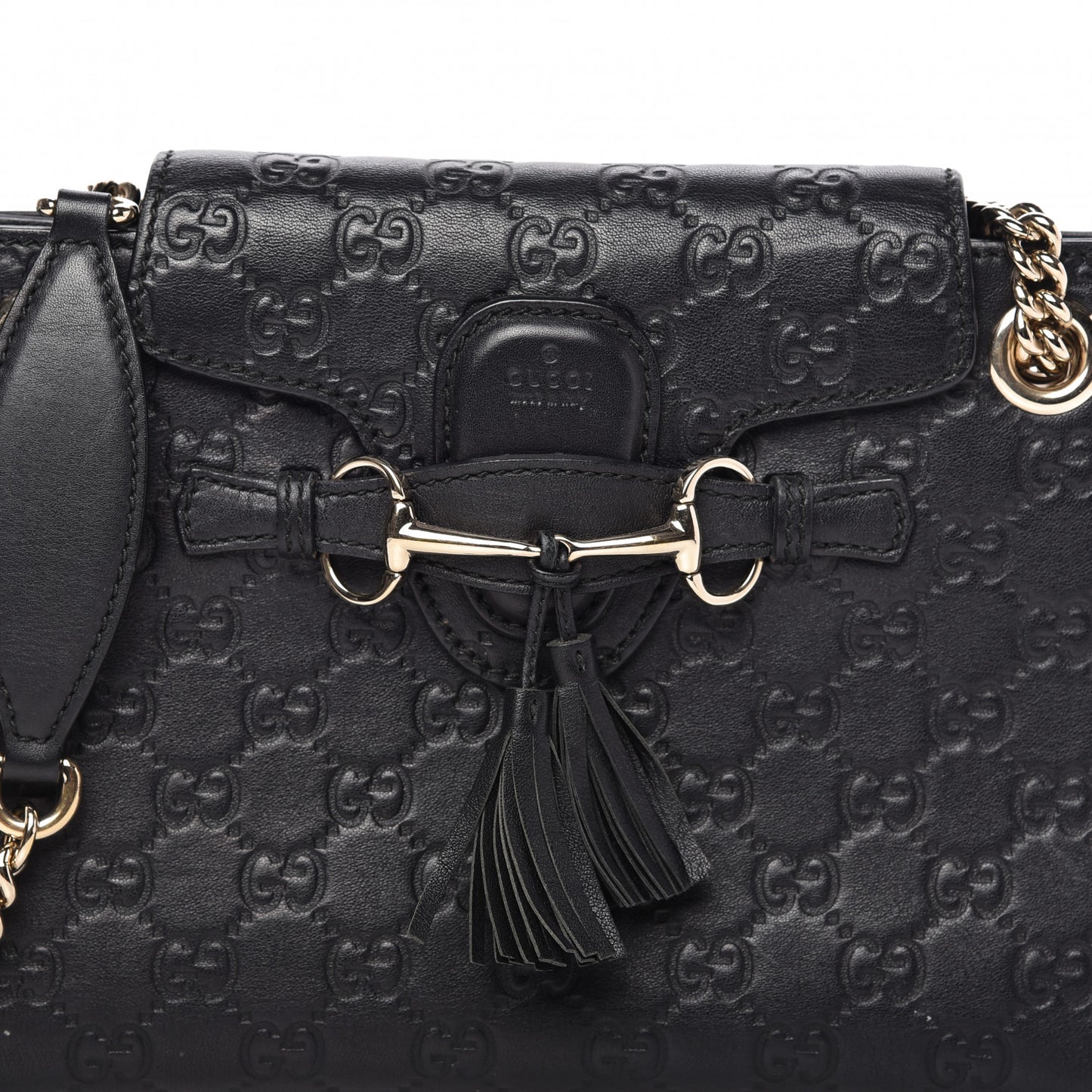 Guccissima Small Emily Shoulder Bag Black