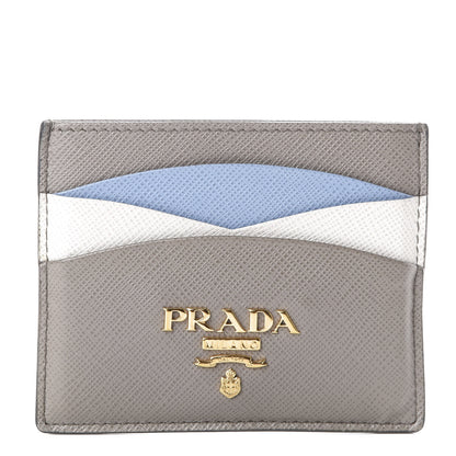 Prada Saffiano Metal Card Case Argilla 1 of 9