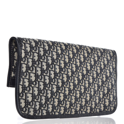 Christian Dior Oblique Fold Over Clutch Blue 3 of 7