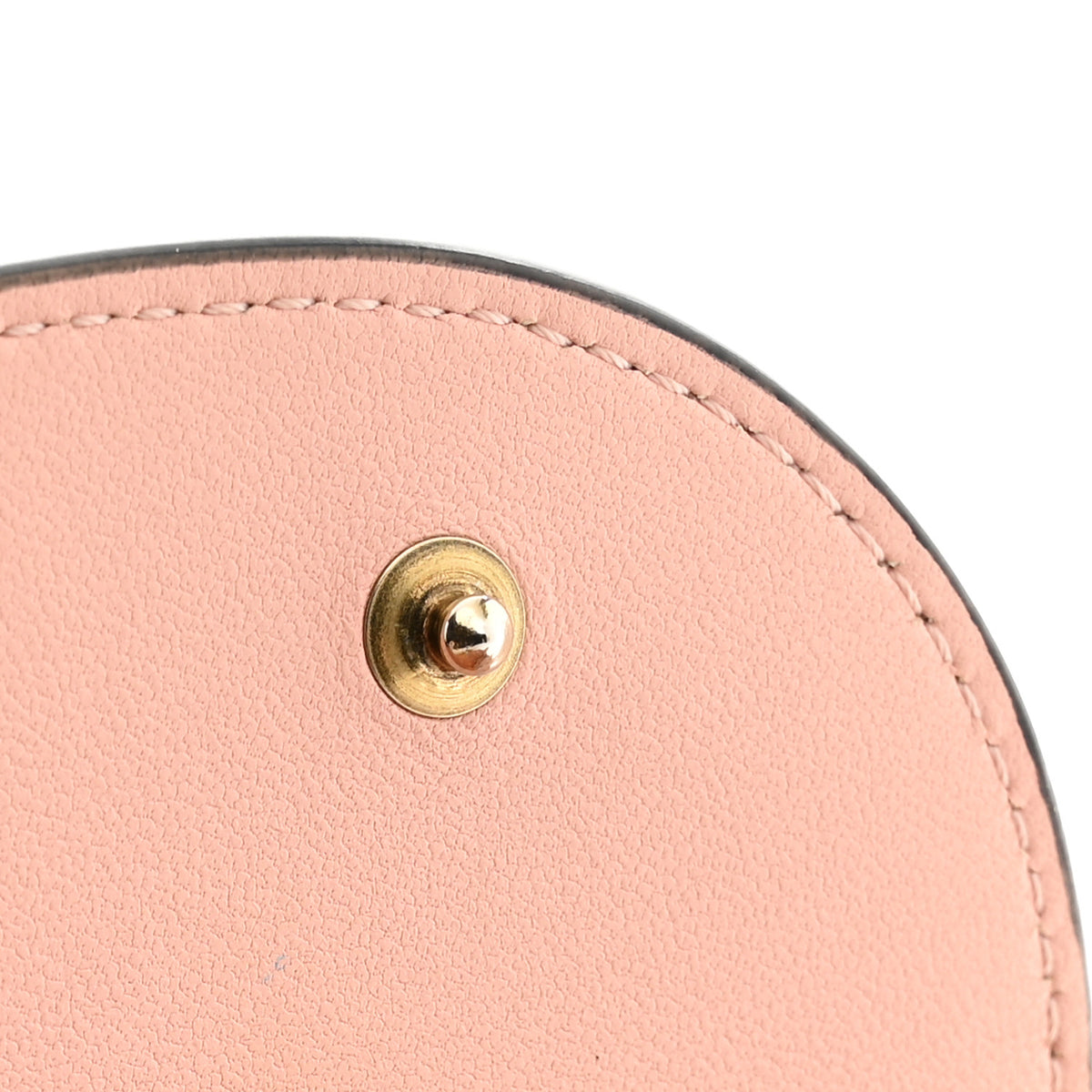 Goatskin Saddle Long Wallet With Chain Rose Des Vent