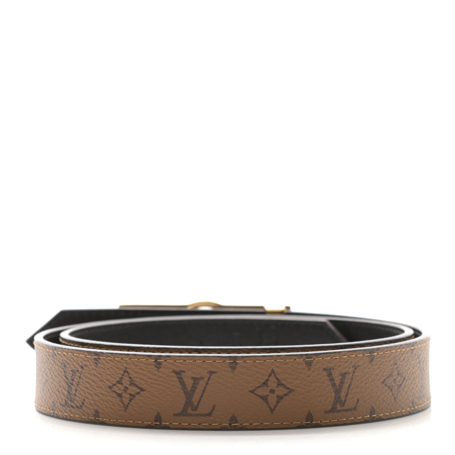 Louis Vuitton Monogram 25mm Dauphine Reversible Belt 90 36 Tan 2 of 6