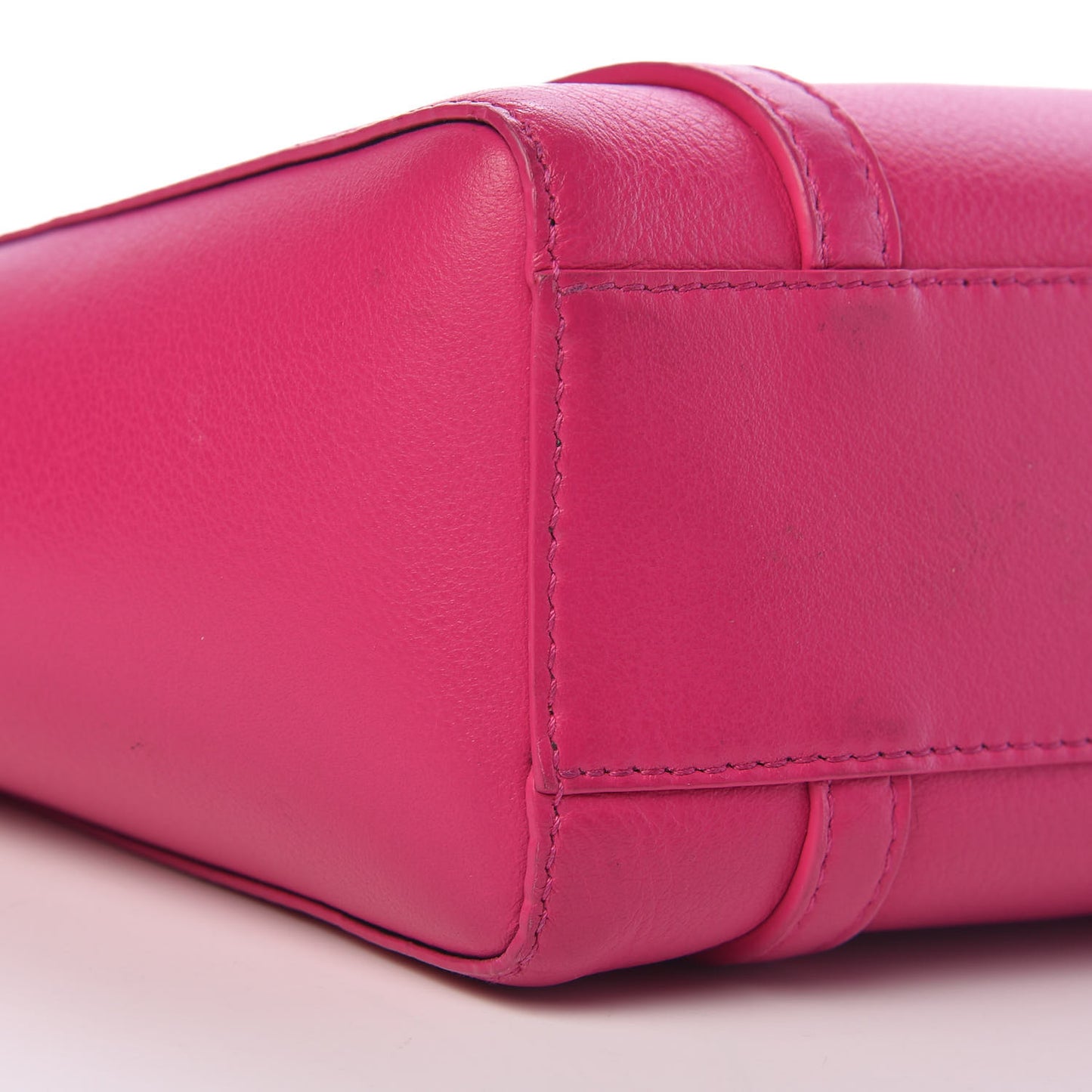 Calfskin XXS Everyday Tote Rose Magenta Black
