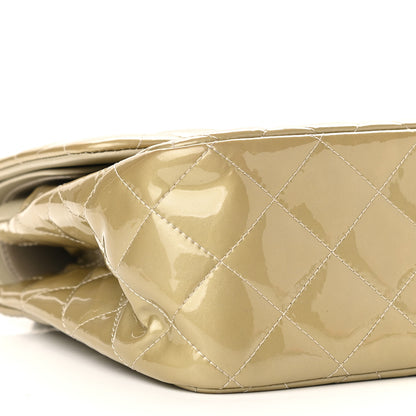 Chanel Patent Calfskin Quilted Jumbo Double Flap Gold 8 of 10