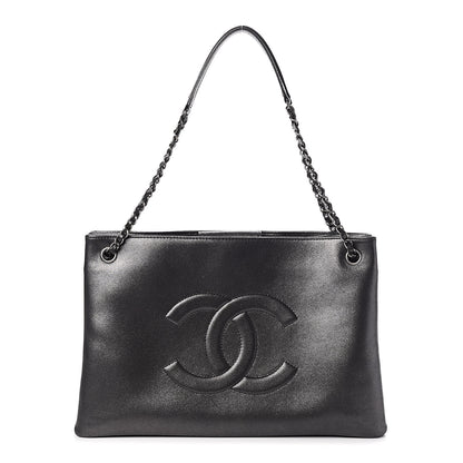 Chanel Iridescent Calfskin CC East West Shopping Tote Grey 1 of 11