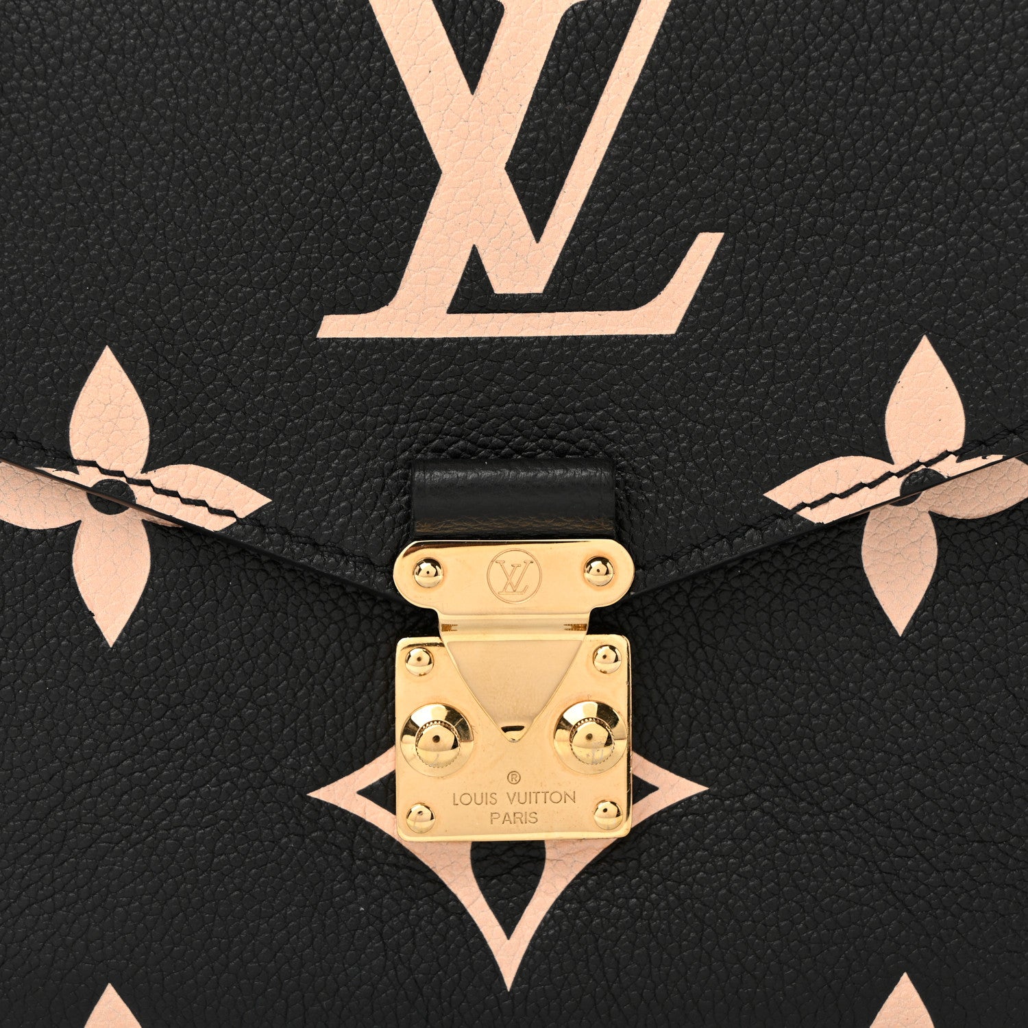Louis Vuitton Empreinte Monogram Giant Pochette Metis Black Beige 7 of 9