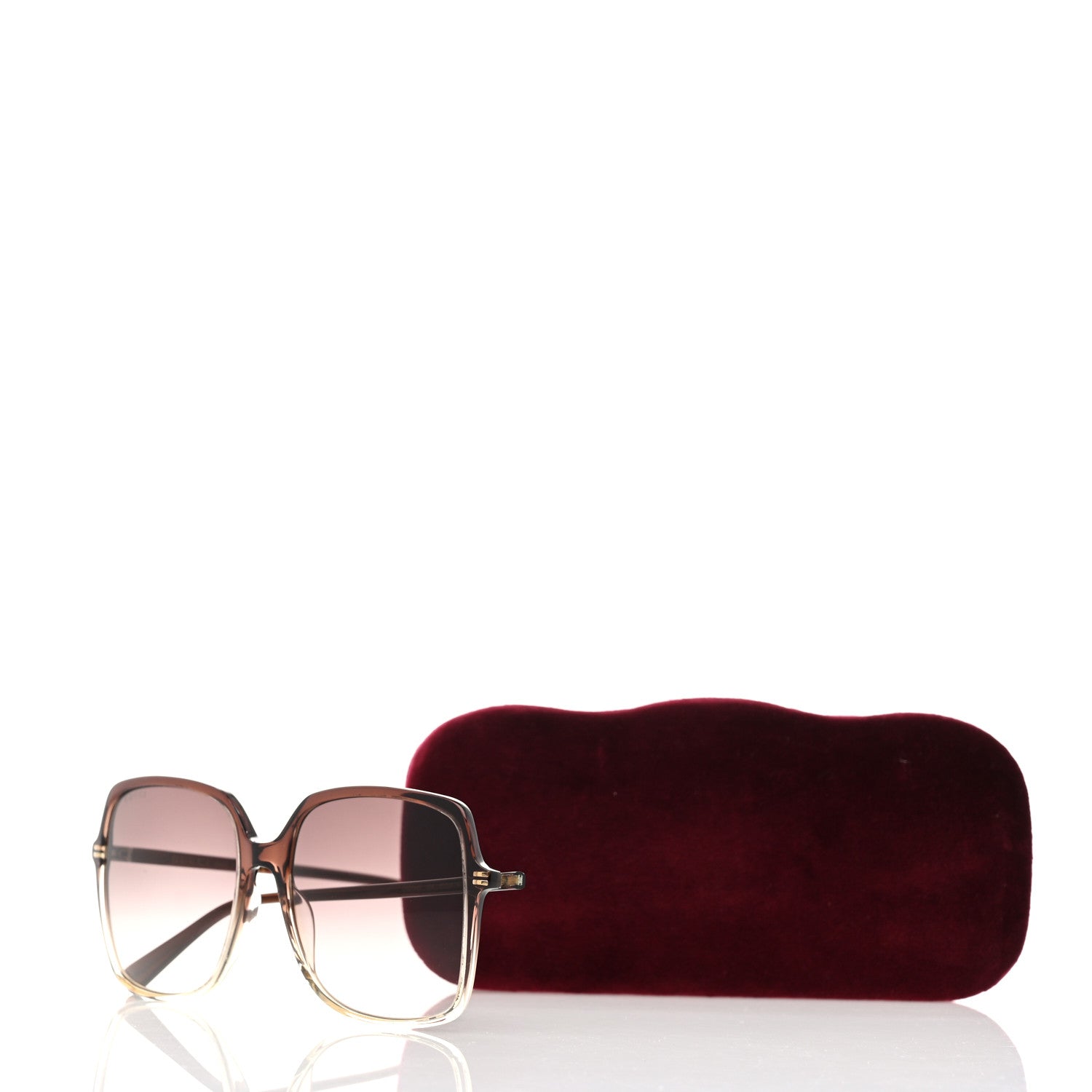 Gucci Acetate  Oversized Square GG0544S Sunglasses Brown 8 of 8