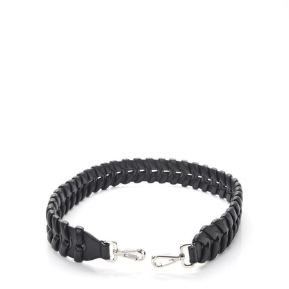 Fendi Vitello Dolce Shiny Nappa Lace Up Strap You Black 4 of 4