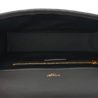 Saint Laurent Grain De Poudre Textured Mixed Matelasse Large Triquilt Monogram Satchel Storm Storm 4 of 10