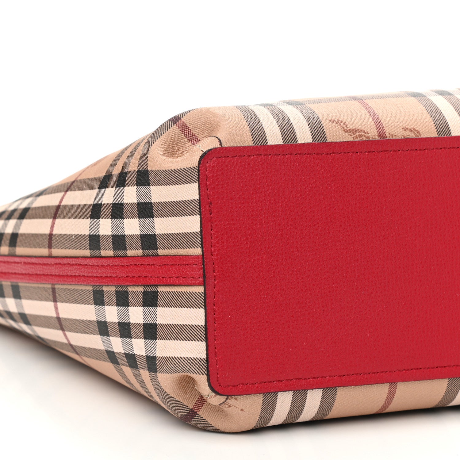 Burberry Haymarket Check Medium Reversible Tote Red 15 of 16