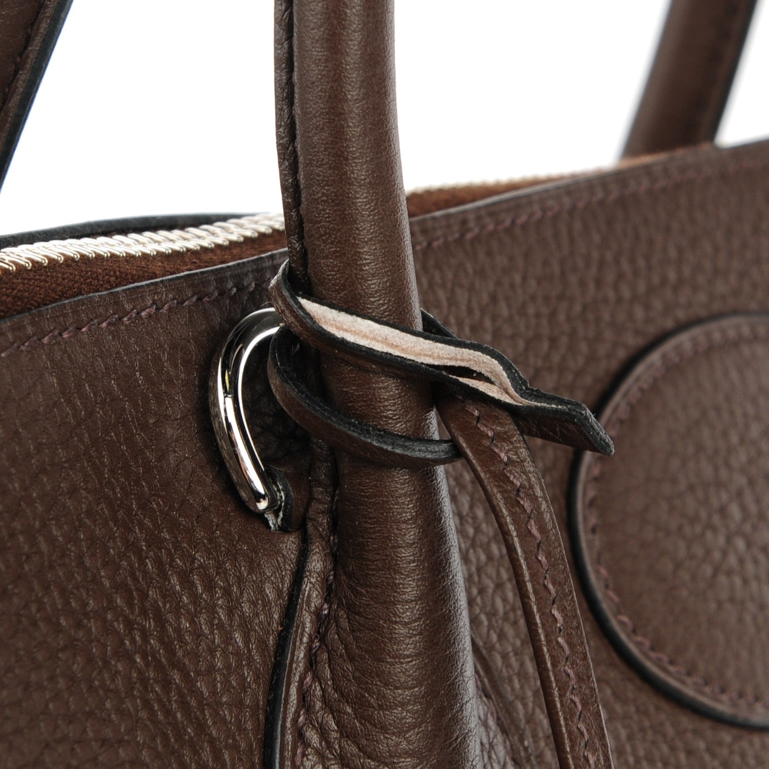 Hermes Taurillon Clemence Bolide 35 Chocolate 7 of 15