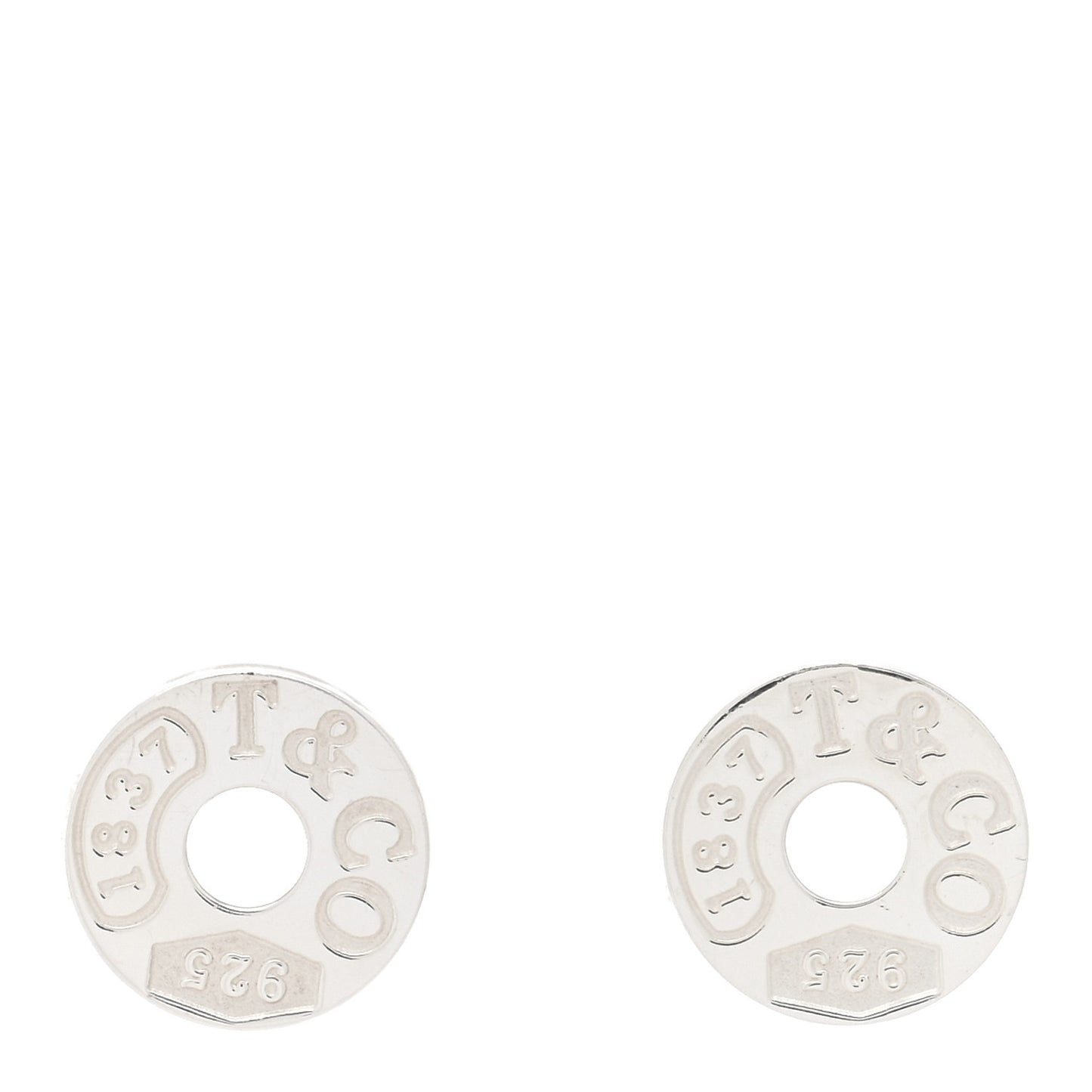Sterling Silver 1837 Circle Earrings