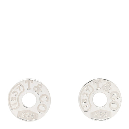 Tiffany Sterling Silver 1837 Circle Earrings 1 of 4