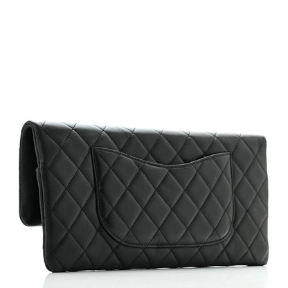 Chanel Lambskin Quilted Flap Clutch Black 3 of 12