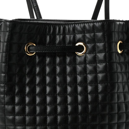Celine Calfskin Quilted Small C Backpack Black Black 8 of 10