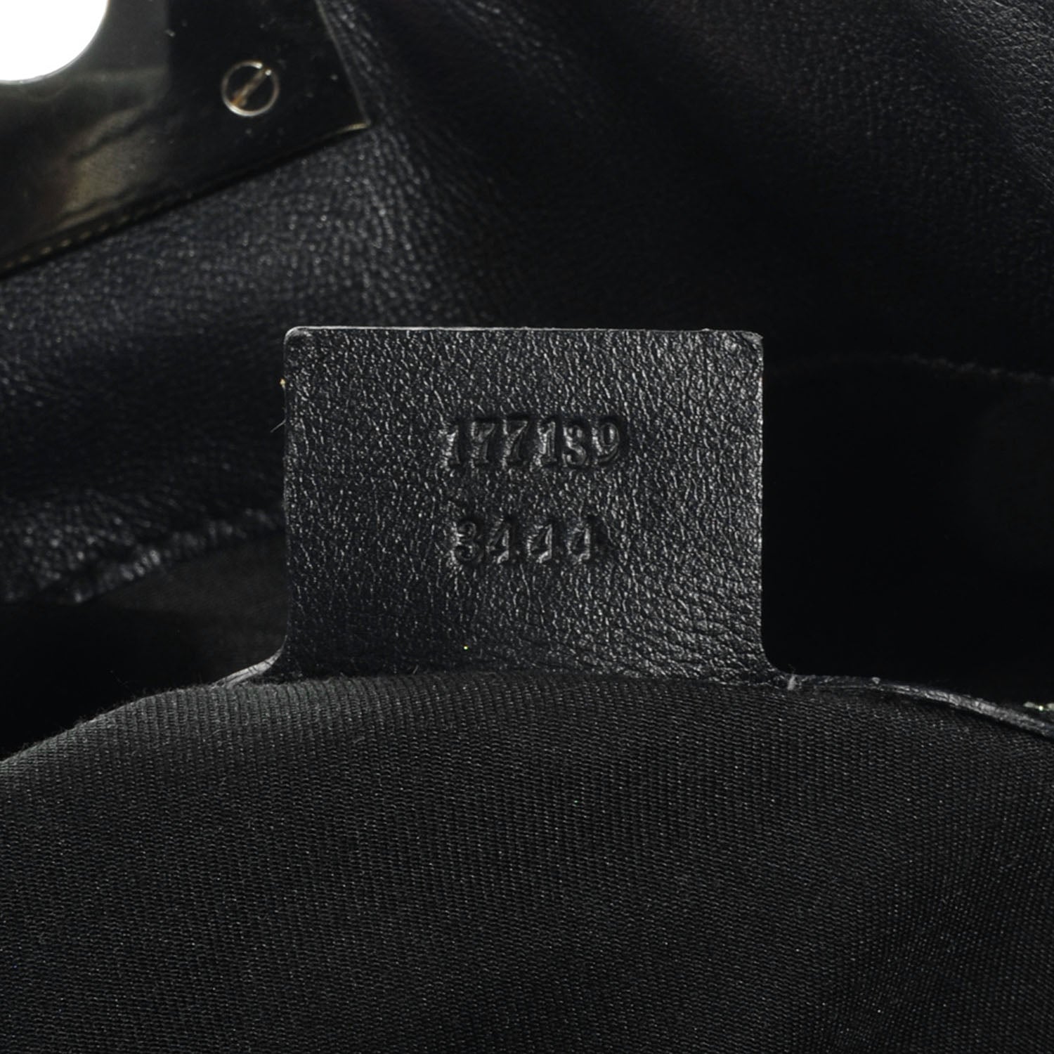 Gucci Monogram Medium Indy Top Handle Hobo Black 7 of 7