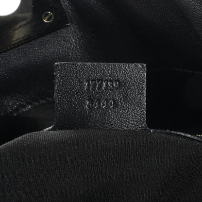 Gucci Monogram Medium Indy Top Handle Hobo Black 7 of 7
