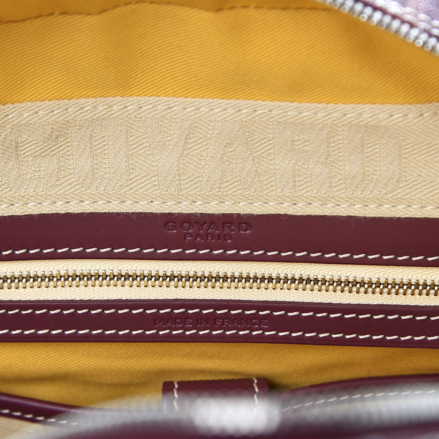 Goyardine Saint Jeanne MM Bowler Burgundy