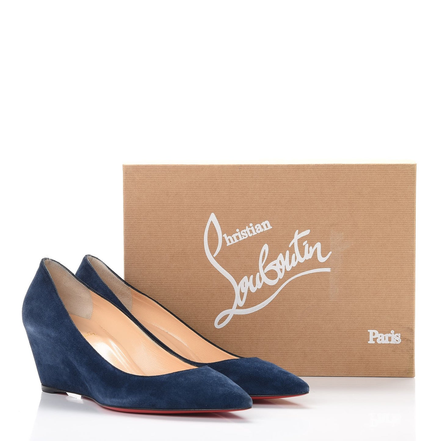 Veau Velours Pipina 55 Wedges 40.5 Night