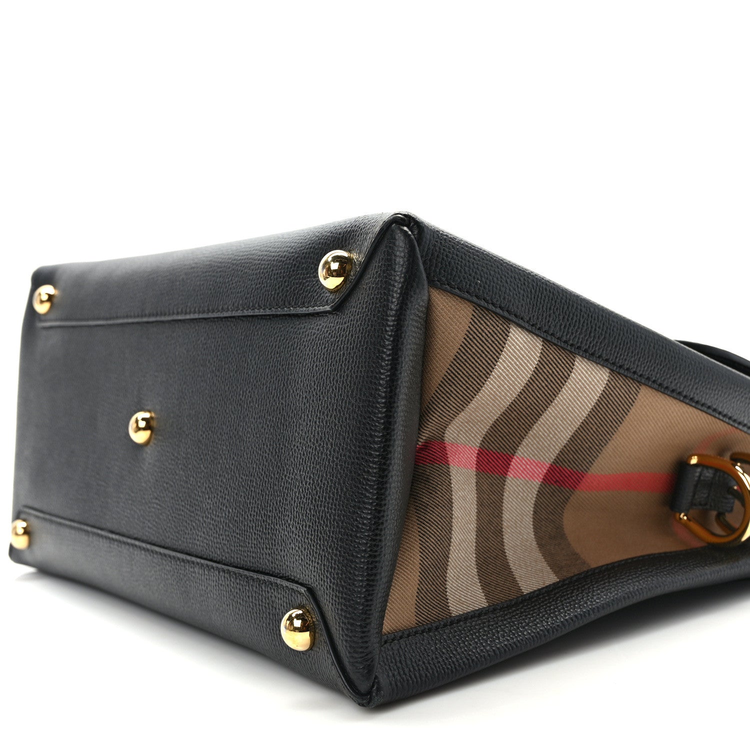 Burberry Derby Calfskin House Check Medium Camberley Black 11 of 18