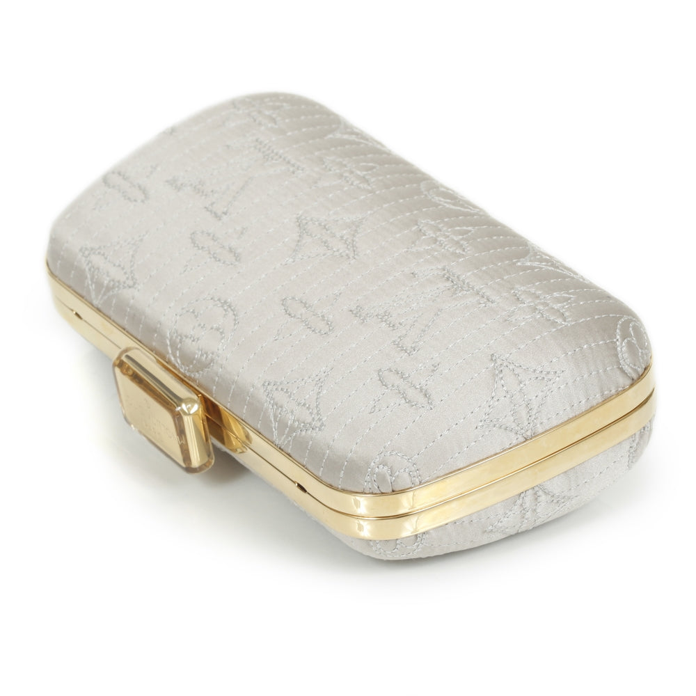 Louis Vuitton Monogram Motard Minaudiere Clutch Pearl 5 of 11