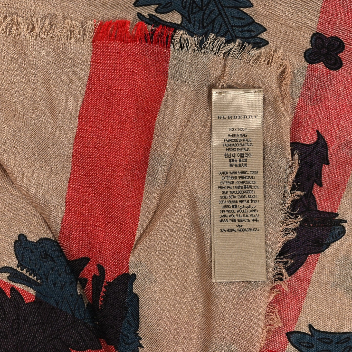 Modal Cashmere Check Scarf