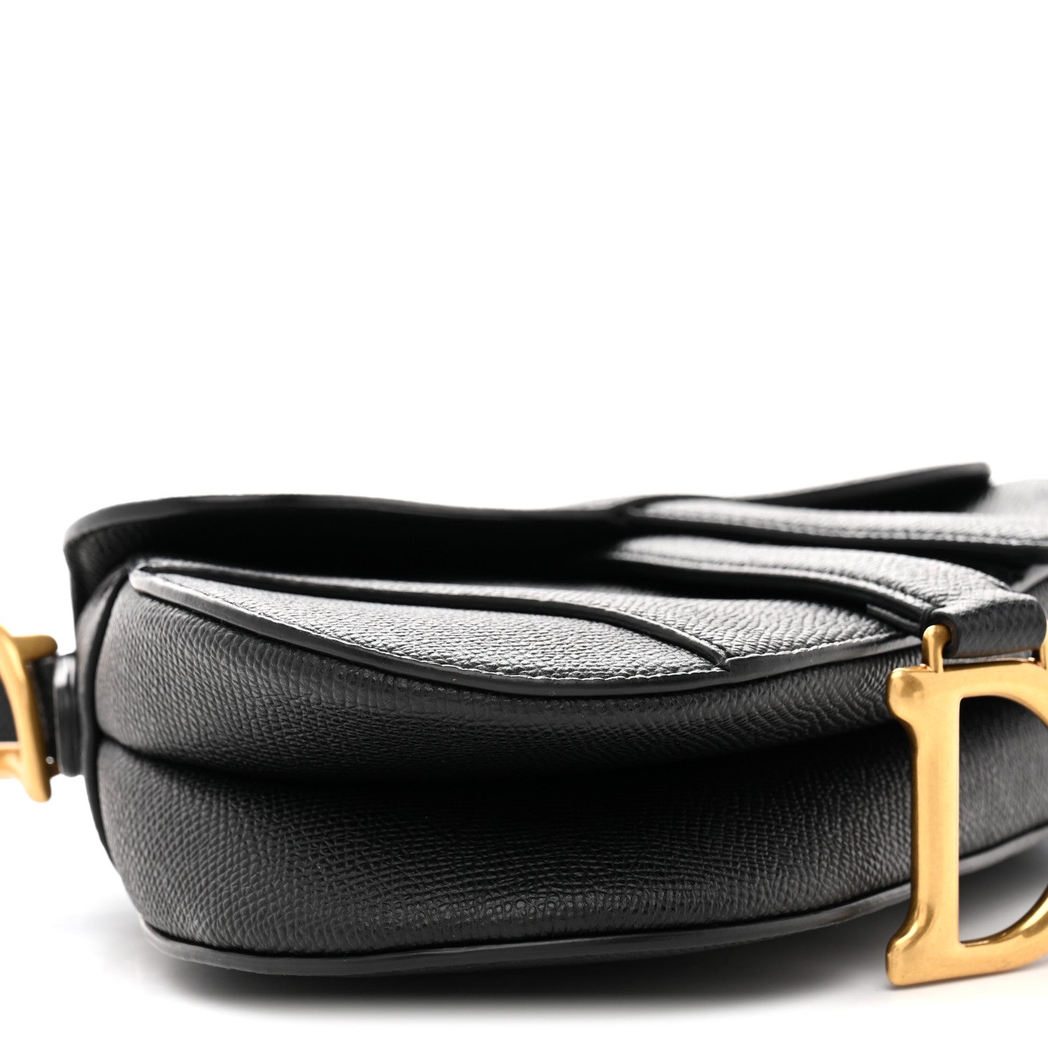 Christian Dior Grained Calfskin Mini Saddle Bag Black 9 of 11