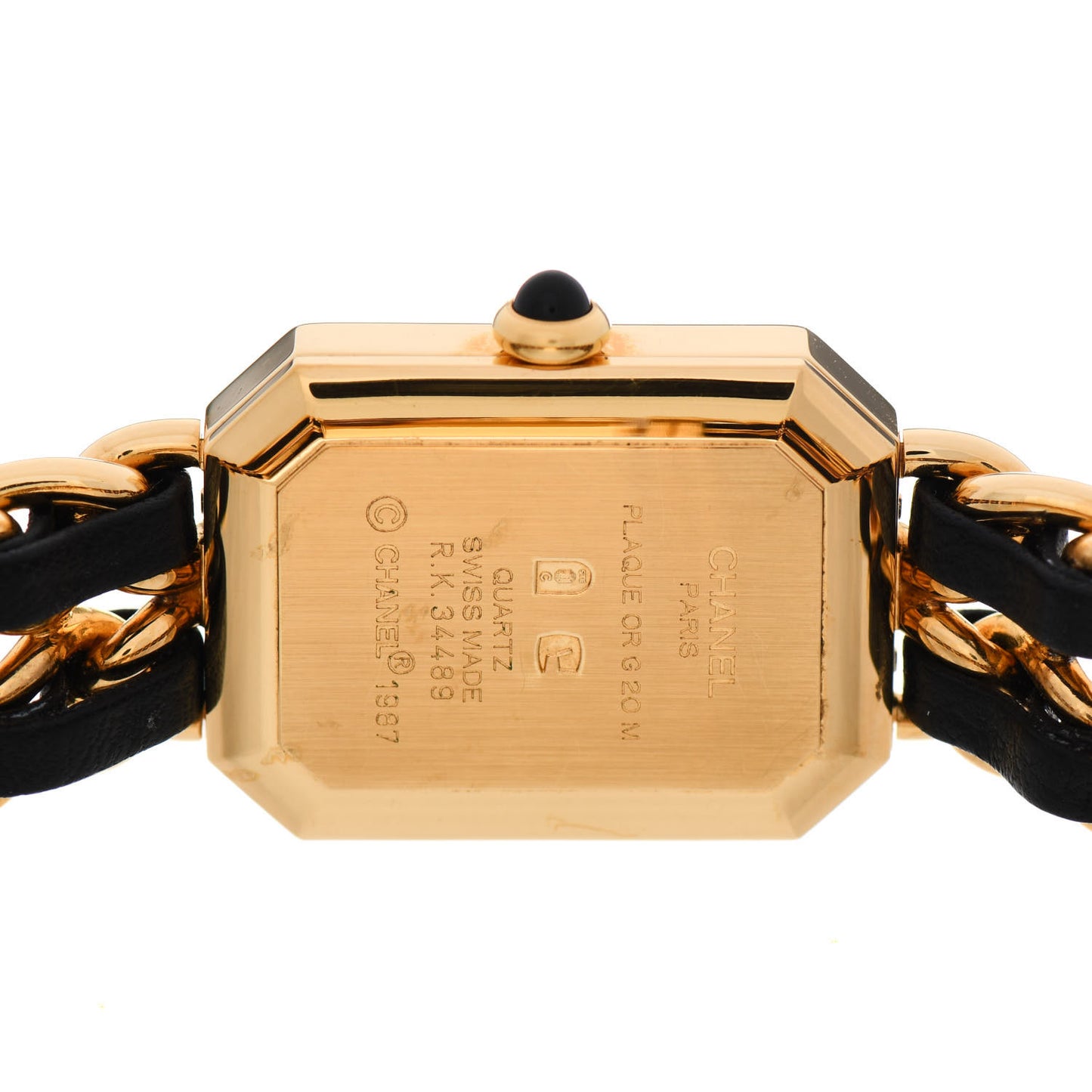 Stainless Steel Lambskin 20mm Chain Premiere Quartz Watch Gold M