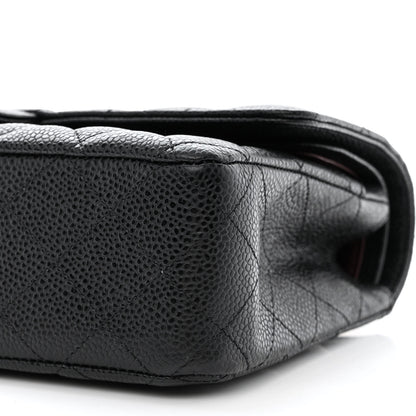 Chanel Caviar Quilted Medium Double Flap Black 10 of 11