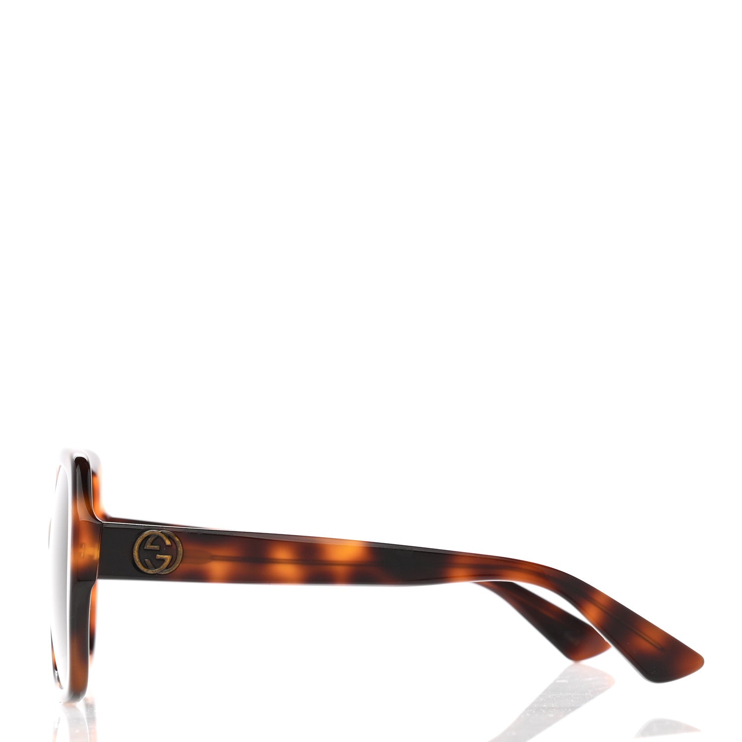 Gucci Acetate Square Frame GG0096S Sunglasses Tortoise 3 of 11