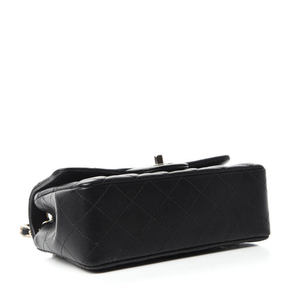 Chanel Lambskin Quilted Mini Rectangular Flap Black 4 of 11