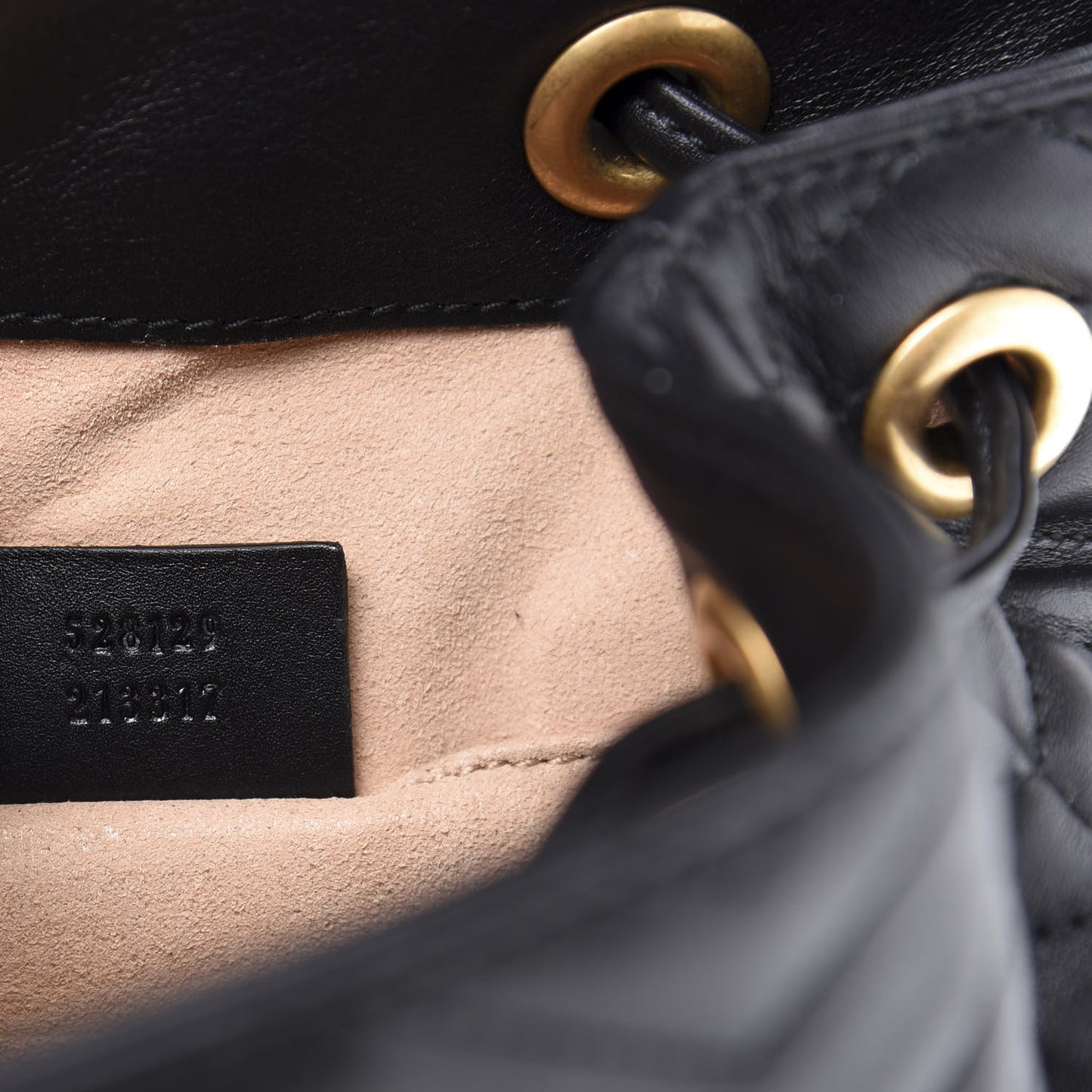 Calfskin Matelasse GG Marmont Flap Backpack Black