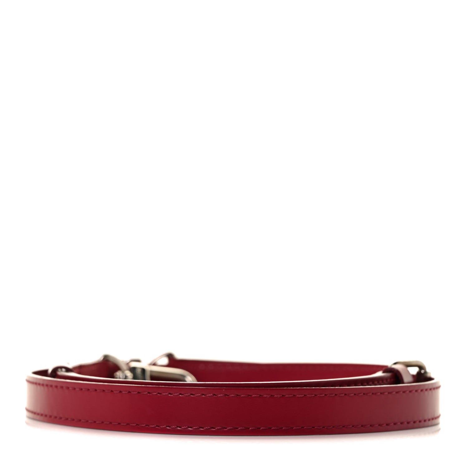 Louis Vuitton Calfskin 16mm Adjustable Shoulder Strap Red 2 of 5