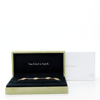 Van Cleef & Arpels 18K Yellow Gold 5 Motifs Vintage Alhambra Bracelet 5 of 5