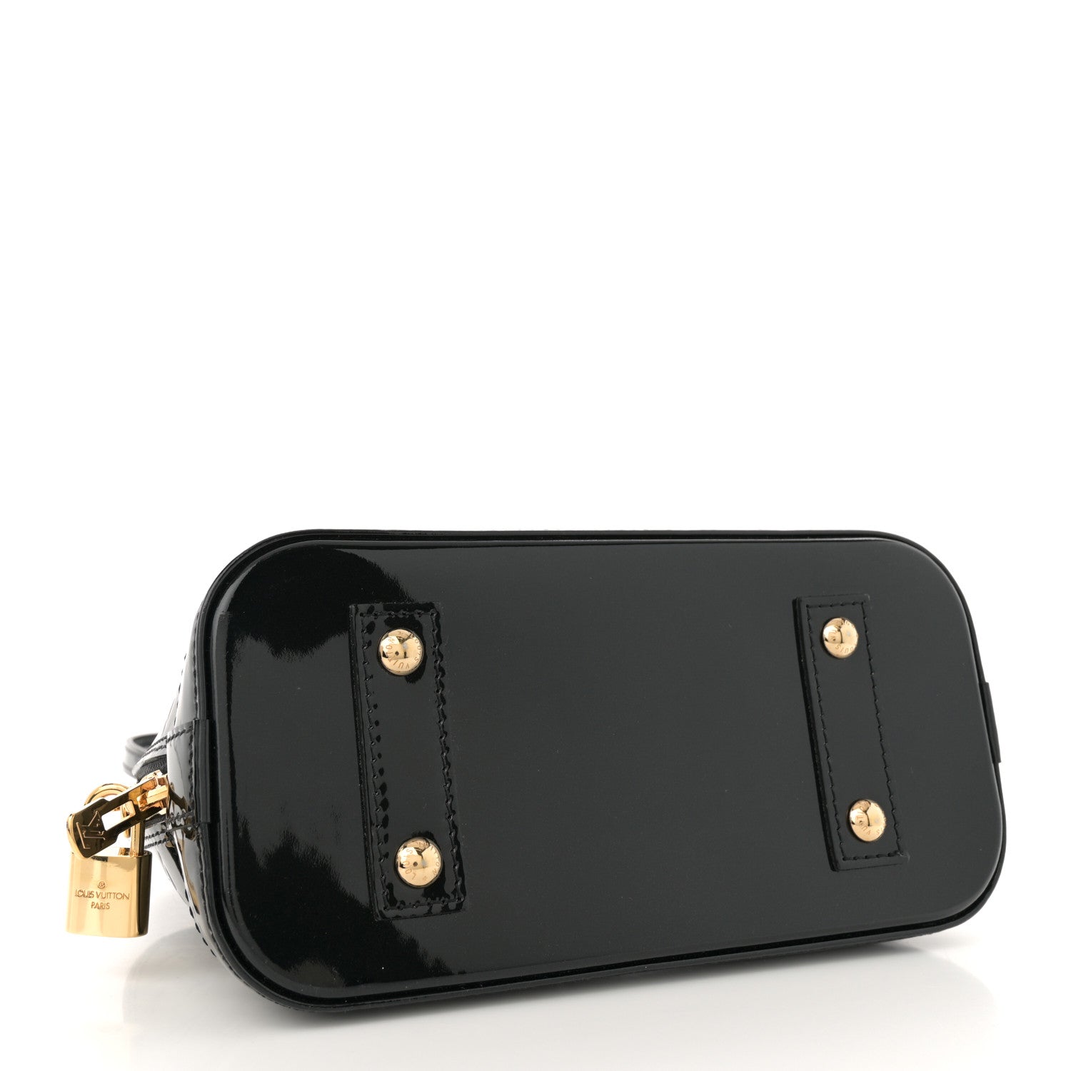 Louis Vuitton Vernis Alma BB Noir Magnetique 4 of 11
