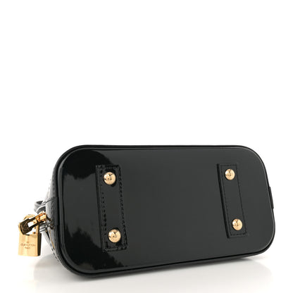 Louis Vuitton Vernis Alma BB Noir Magnetique 4 of 11