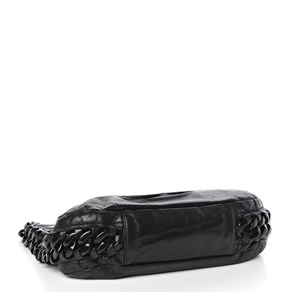Chanel Calfskin Modern Chain Rhodoid Hobo Black 4 of 11