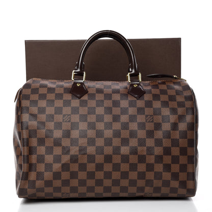 Louis Vuitton Damier Ebene Speedy 35 13 of 13