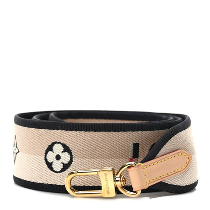 Louis Vuitton LOUIS VUITTON Jacquard Speedy Bandouliere 20 Shoulder Strap Black 1 of 3